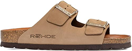 Rohde Rodigo dam pantolett tofflor sandal 5864 guld, 14 natur, 43 EU
