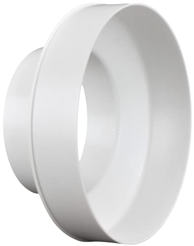 Fantronix Round Ducting Reducer 150mm to 100mm - 6 to 4 inch Duct Pipe Reduction Coupler for Extractor Fans, Cooker Hood Tumble Dryer Ventilation