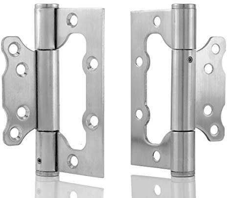 MidGard Türscharnier, selbstschließend, Edelstahl Scharnier 2 Stk. inkl. Schrauben