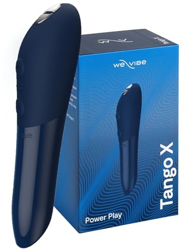 We-Vibe Tango X Bullet-Vibrator für Sie mit 8 Stufen und 10 Vibrations-Modi, Klein und Diskret, für Solo-Spiel & Reisen, Wasserdicht Starke Klitoris Stimulation, Blau