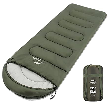 Naturehike Deckenschlafsack,3 Jahreszeit Wasserdicht Ultraleicht für Erwachsen Kinder über 7 Grad für Camping Wandern Outdoor Aktivitäten-220 x 85CM mit Tragetasche