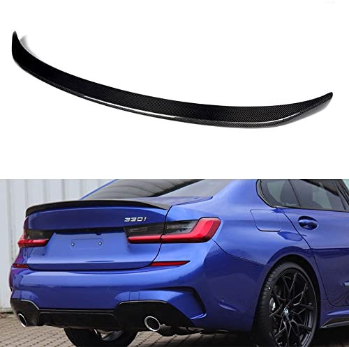 YIHANBRI Auto Rear Carbon Faser Heckspoiler, für BMW G20 & G80 M3 New 3 Series 2019+ 320i 330i 335i 340i Kofferraumspoiler Ohne Perforation Fahrzeugstabilität Dekoration Accessories