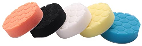 5Pcs 3 Inch Polishing Pads Buffing Sponge Pads Kit for Car Buffer Polisher Sanding, Waxing, Polishing, Sealing Glaze