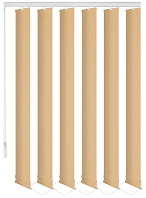 probath ERSATZLAMELLEN 8 Farben 250 cm LANG INDIVIDUELL KÜRZBAR AUSTAUSCHLAMELLEN LAMELLENVORHANG (Latte Macchiato, 15er Set)