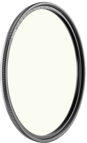 Kase Wolverine Revolution 72 mm magnetischer CPL-Filter aus gehärtetem optischem Glas, stoßfest, mit silberfarbenem Ring und Adapter