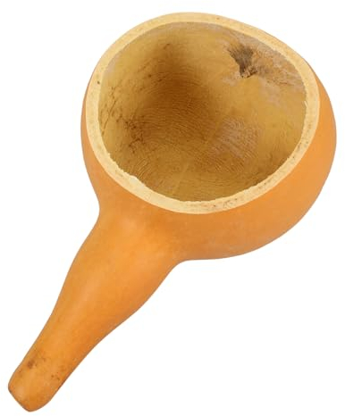 UPKOCH Cucharón De Baño De Estilo Chino Calabaza Natural Cucharón De Agua Profundo Para Ducha y Spa Para Jardinería Lavado De Cabello y Longitud Diseño Ampliado y Capacidad Mayor