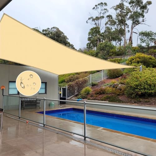 NAKAGSHI Sonnensegel Wasserdicht Sonnenschutz 1.5×2m Beige,Sonnensegel Sonnenschutz Rechteckig Wasserdicht UV Schutz,Balkon Sichtschutz für Garten,Balkon,Terrasse,Camping,Outdoor(individuell)