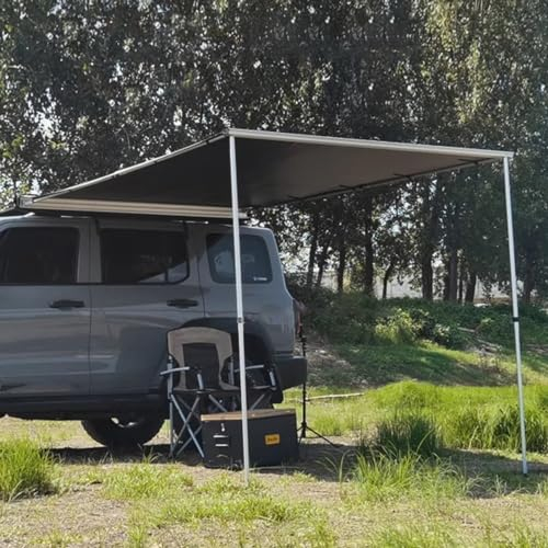 Sonnensegel Wohnwagen 2x2,5m Ausziehbare Auto Markise,Seitenmarkise Wetterfestes UV50+ Autozelt Markisen Sichtschutz Vorderwand Bildschirm für Camping Familientreffen Ausflüge ( Size : 200x300cm/6.6x9
