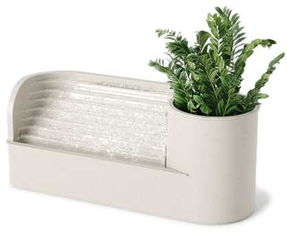 Umbra Tavolo, Fontana da Interni con ripiano Integrato, Polipropilene, Beige, Taglia Unica