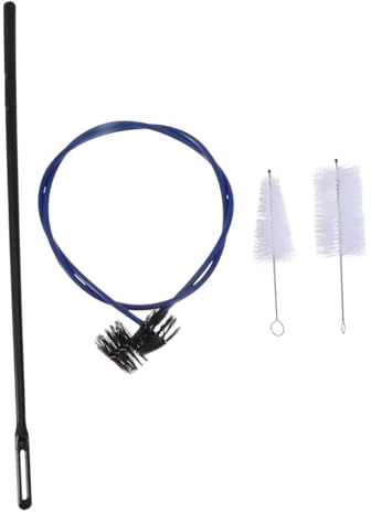 TOYANDONA 4 Stück Reinigungsbürstenset für Trompete Blasinstrumente Reinigen mit Flexibler Bürste und Nylonborsten zum Reinigen von Mundstück Ventil