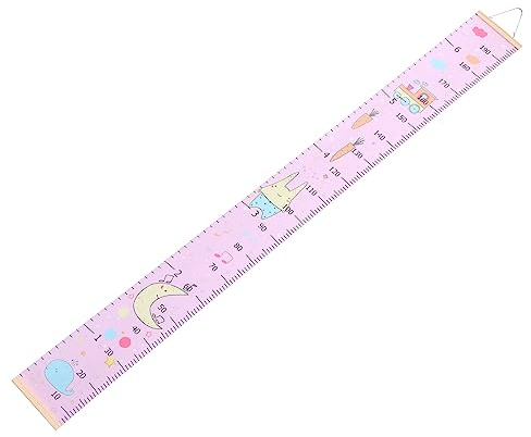 ibasenice Kinder Wachstumsdiagramm Lineal Wandhöhenlineal Aus Wasserdichtem Polyester Mit Aufhängeseil Höhenmessgerät Für Kinderzimmer Und Wohnzimmer Zur Größenverfolgung