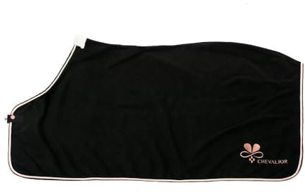 Abschwitzdecke Pferd Schwarz Roségold Made in Germany (115cm)