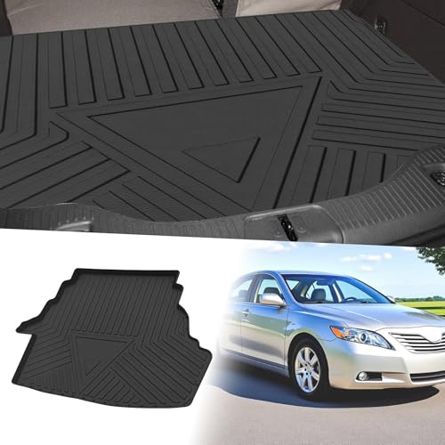 ACROPIX Flat Face Cargo Liner Rear Trunk Mat Trunk Cargo Luggage Boot Tray Mat Stripes and Triangles Pattern for Toyota Camry 2006-2011 Anti-Slip