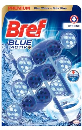 WC-Einhänger Blue Aktiv 3 Stück x 50 g. 6er-Pack