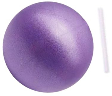 DXEHSEUY Petite balle de pilates pour enfants, ballon de yoga pour étirements, maison, salle de sport, violet, 15 cm