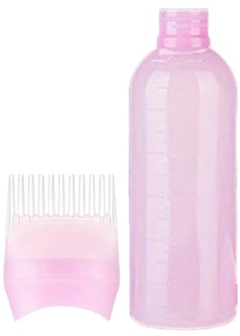 Botella aplicadora de peine de raíz,Aplicador de botella de raíz | Botella de peine de color de tinte para el cabello,Con botella de para tinte para el cabello a escala para teñir cor