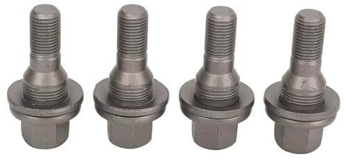 Boulons de jante Compatible avec Peugeot pour 206 1998-2016 pour 207 2006-2016 Voiture 17 mm Hex Roue Boulons Écrous de Pneu Goujons 540567 003549817