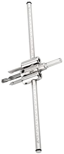 Cocoarm Punta Trapano per a Tazza Regolabile, Punta in Carburo di Tungsteno Trapano Elettrica in Argento per a Tazza Circolare per Legno, 30-300mm, in Carburo Riutilizzabile, Materiale in Lega