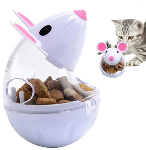 Distributeur de boules de pour chat – Balle de nourriture pour souris en | polypropylène | Jouet pour petit chat, mangeoire lente, distributeur d'entraînement et interactif, contrôle