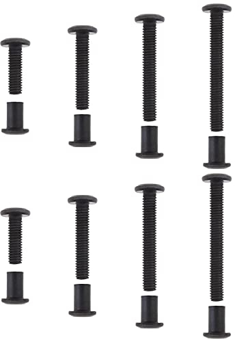 eMagTech Hülsenschrauben Verbindungsschraube Schrankverbinder mit Hülse Schraubpfosten, M6x20/30/40/50mm, Lochdurchmesser 8 mm, 8 Stück