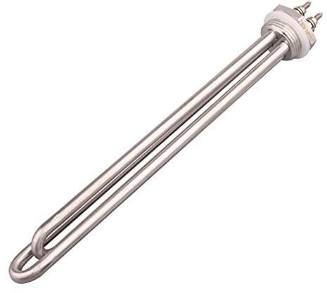 Heating Element U Type SUS304 240v 2400w Electric Heating Element Heater Tubular Heating Element With 1 Inch BSP Thread Immersion Heater