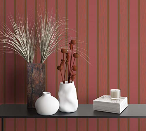 marburg Papier peint non-tissé rayé rouge pour chambre de mouton salon Qualité supérieure 100% Fabriqué en Allemagne 10,05 x 0,53m