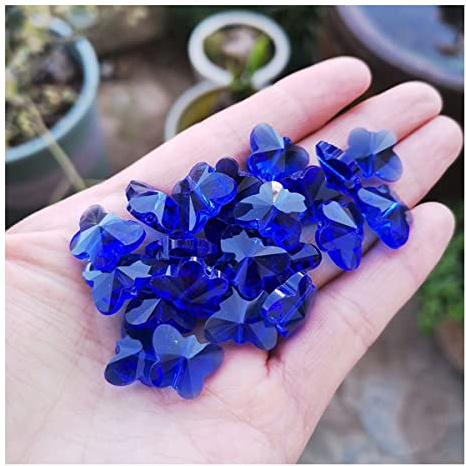 Prismen & Kaleidoskope 14mm Kristall Anhänger Zubehör Kronleuchter Prism Home Decor Optik-Kits für den naturwissenschaftlichen Unterri (Color : Blue, Size : 14mm 30pcs)