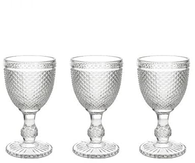 Tognana Diamante Set 3 calici in vetro trasparente cc 280