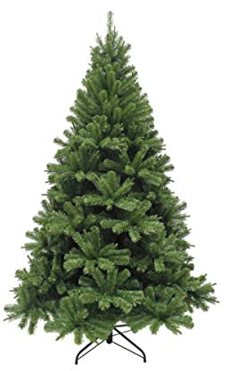 Árbol de Navidad Decorativo Verde Forrester X. Figuras y Esculturas. Decoración Navideña. Muebles Auxiliares. Regalos Originales. Navidad y Reyes. 185 X 109 cm. AB