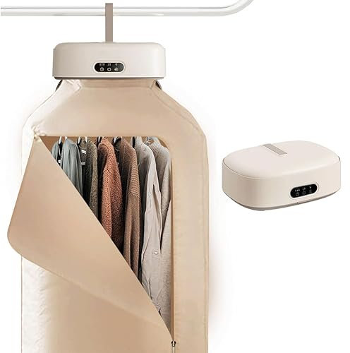 600W elektrisk torktumlare, bärbar hopfällbar torktumlare med två uppvärmningslägen, bärbar torkskåp med stor kapacitet för hem, lägenheter, sovsal, resor