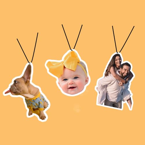 Personalisierter Duftbaum - Gestalten Sie Ihren eigenen Duftbaum für das Auto mit eigenem Bild - Einzigartiges Geschenk für Autoenthusiasten (Personalisierte)