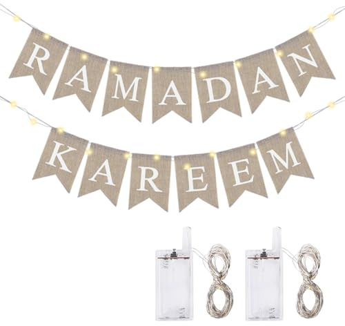 Ramadan Kareem Banner,Ramadan Kareem Dekoration,Eid Mubarak Banner,Ramadan Mubarak Alphabet Dekoratives,Für Ramadan Dekoration Eid Feier Hängebanner,Partyzubehör,Wanddekoration (D)
