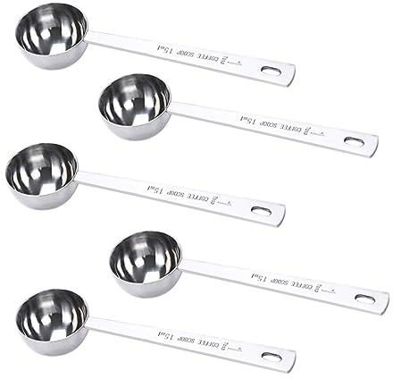Cabilock Cuillère À Mesurer À Poignée Ergonomique 15 Ml Ensemble De Cuillères À Café En Acier Inoxydable Pour
