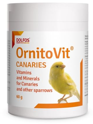 OrnitoVit Canaries 60g Zebra Finches Java Canaries Vitamins Minerals Amino Acids