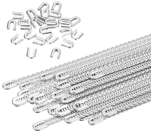 PATIKIL Spirale Corsetto Stecca Metallo Acciaio 11 6mm Largo 24pz | 24 Acciaio Stecca Punte Struttura e Forma per Cucire Corsetto, per Realizzazione Costume