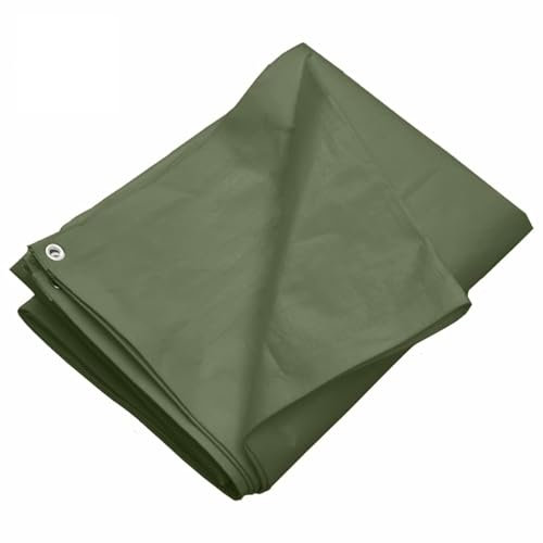 LAPOOH Abdeckplane, Gewebeplane, Plane Wasserdicht, Abdeckfolie, Bauplane, Tarpaulin, Allzweckplane, Gartenplane, Zeltplanen, 260 g/m² 3x5 m Grün HDPE