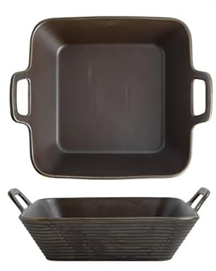 KWMAEEUID French Onion Soup Bowls, Ceramic Ramen Bowl with Handles Set of 2 Soup Bowls Porcelain Crock Serving Bowls for Soup Cereal Stew Chill(Black,1400ml)
