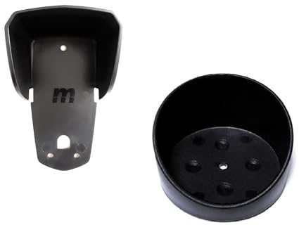 Conjunto de viseras de protección para fotocélulas reflectivas de puertas de garaje y sensores de reflexión industriales. Para sensor y espejo.