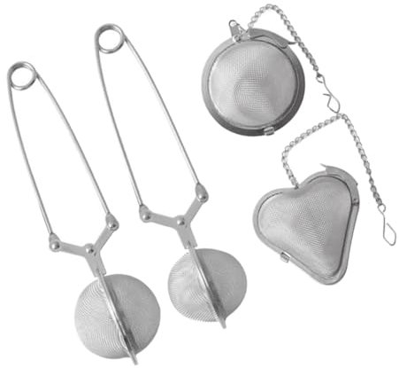 MAGICLULU Heart Shaped Round Tea Infuser Stainless Steel Tea Leaker Creative Strainer for Loose Leaf