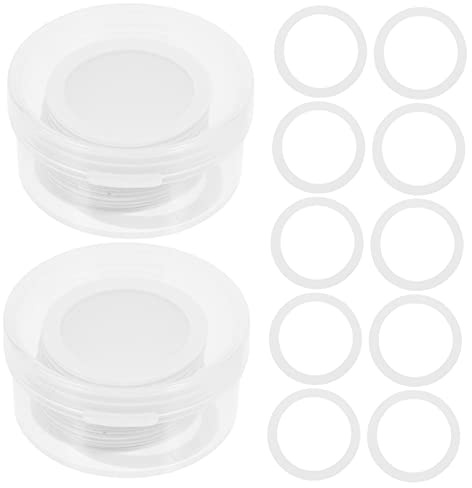 Kazoo Flötenmembranen Pe Ersatz Leicht zu Entfernen und Montieren | Kazoo und Flöte, Weiß, 60 Stück Packung, für Freunde und Familie