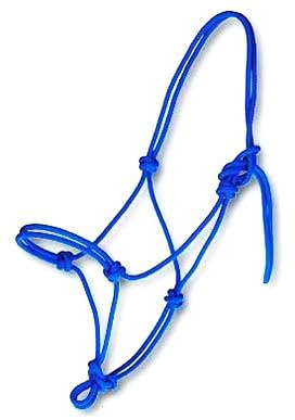 Cwell Equine Rope Halter/Headcollar Natural Horsemanship/Parelli ONE SIZE FITS F/C/P Choice of Colors (ROYAL BLUE)