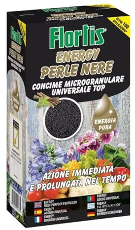Kalapanta - Concime Universale Perle Nere - Formula Scientifica per Crescita Straordinaria, Veloce e Fioritura Prolungata - 52% Organico, Microgranuli per Tutte le Piante (1, 600g)