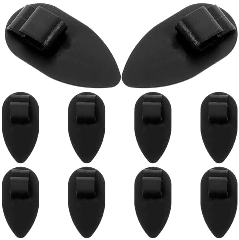 SOLUSTRE Auto Fußmatten Clips 10 Stück aus Robustem Kunststoff rutschfeste Teppichhalter für Universelle Befestigung von Autoteppichen Fester Halt und Einfache Installation