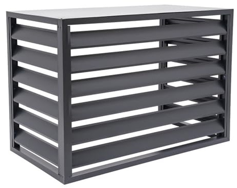 Air Conditioner And Heat Pump Cover AC Condenser Cover For Outside Units, Air Conditioner Fence, AC Cover For Outside Units Sturdy Aluminum, Suitable For Outdoor Air Conditioning Cover For S
