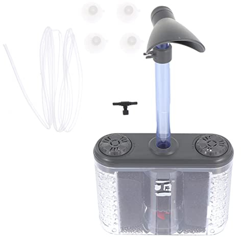 SEWACC Filtro De Pecera para Acuario Filtro Neumático y Recolector De Estiércol De Práctico Dispositivo De Filtrado para De Peceras