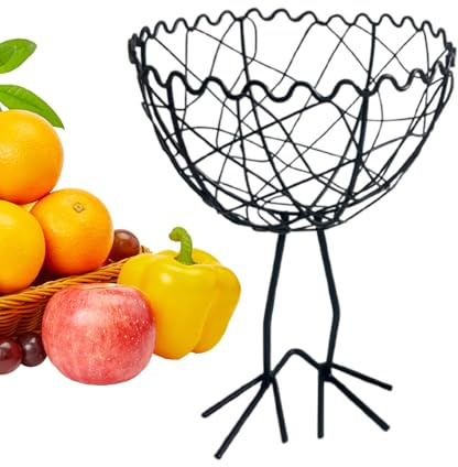 Cesta De Huevos Para Encimera,Cesta Recolectora - Recolector Y Almacenamiento De Gran Capacidad Para Huevos Frutas Alimentos Para Toda La Familia