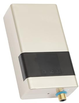 Mini Calentador De Agua Eléctrico Sin Tanque De 4KW, Calentador De Agua Caliente Instantáneo, Resistente Al Agua IPx4 For Cocina, Baño, Caldera Con Control Remoto,Seguro(Golden,110 3000W)