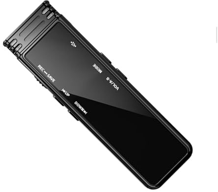 NONGYU Advanced Noise Reduction Voice Recorder 32GB Storage Stereo Sound Device Multiple Language Black Lecture Recorder With Stereo Microphones