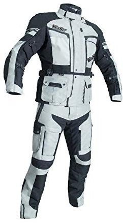 WinNet Completo Tuta da Moto in Cordura Giacca e Pantaloni per Turismo (L - Donna)