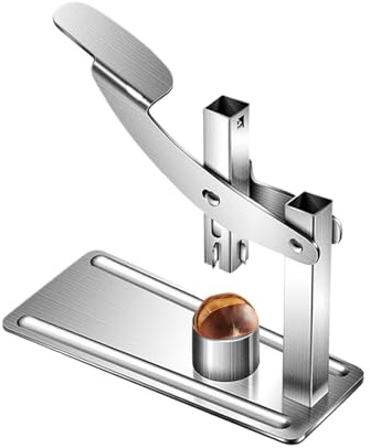 Strumento per aprire le castagne, pinza schiaccianoci in acciaio inox, design ergonomico con manico antiscivolo, facile rimozione del guscio per noci, noci pecan, castagne o uso in cucina, 500 g